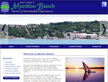 Tablet Screenshot of manitoubeach.ca